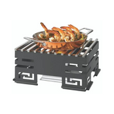 Rosseto Mini-Chef Stainless Steel Warmer Kit with Track Grill and Burner Stand